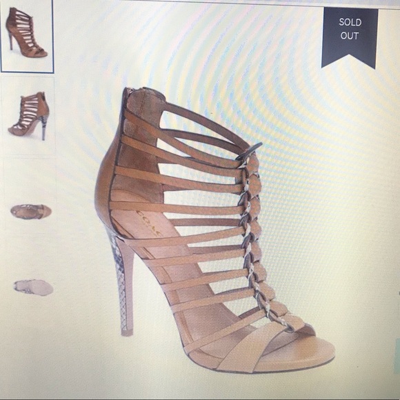 Coach Josey Sandal Heel GUC Size 8 - Picture 5 of 8